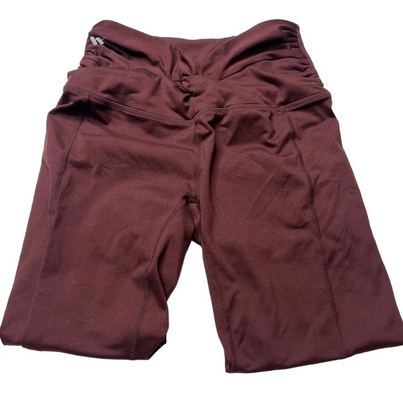 Free People Movement Twist 7/8 Leggings Size Small Red Wine Athletic Wear - Picture 6 of 8